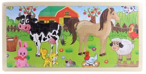 Hračky puzzle LAMPS - Puzzle so zvieratkami 44x21,5cm