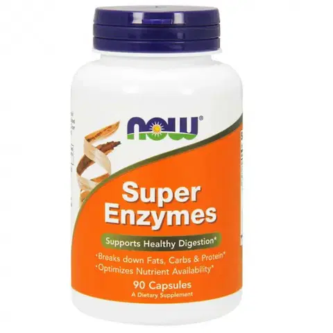 Probiotiká a tráviace enzýmy NOW foods Super Enzymes