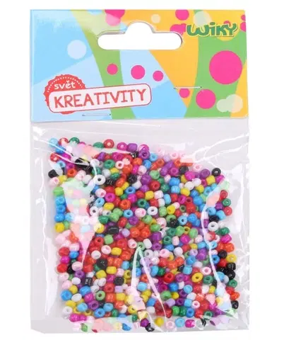 Kreatívne a výtvarné hračky WIKY - Koráliky farebné 20g
