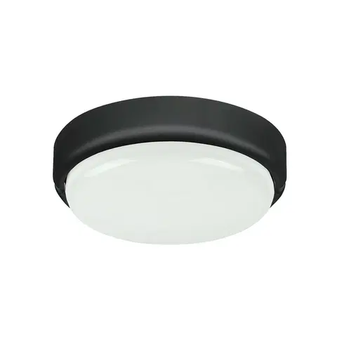 Záhradné lampy Rabalux 7407 vonkajšie/kúpeľňové nástenné/stropné LED svietidlo Hort, čierna