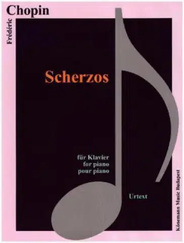 Hudba - noty, spevníky, príručky Chopin, Scherzos - Chopin Fryderyk