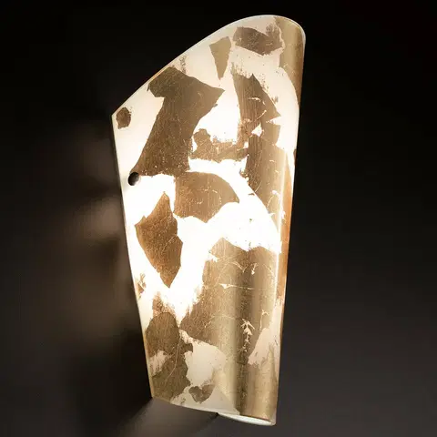 Nástenné svietidlá Selène Príjemné nástenné svietidlo Bloom white-gold leaf