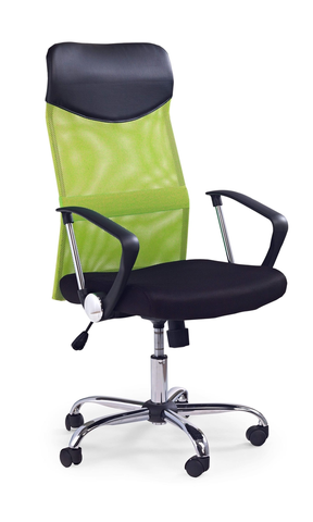 Kancelárske stoličky HALMAR Vire kancelárska stolička s podrúčkami zelená / čierna
