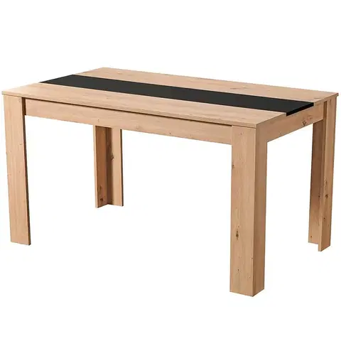 Jedálenské stoly Stôl Domus biely / sivý dub