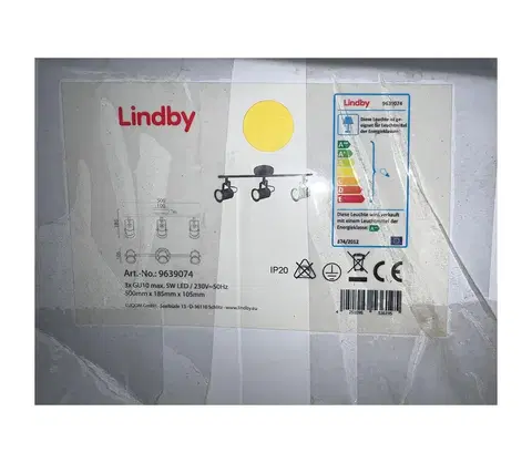 Svietidlá Lindby Lindby - Bodové svietidlo CANSU 3xGU10/5W/230V 