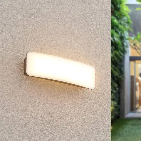 Vonkajšie nástenné svietidlá Lucande Lucande Lolke vonkajšie nástenné LED svietidlo