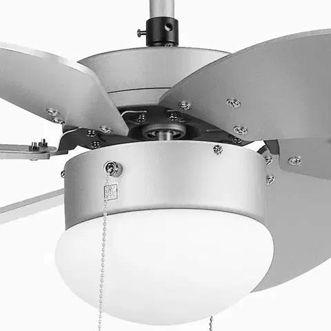 Stropné ventilátory so svetlom FARO BARCELONA Stropný ventilátor Palao so svietidlom, sivá