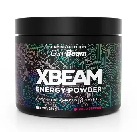 Práškové pumpy XBEAM Energy Powder - GymBeam 360 g Green Apple