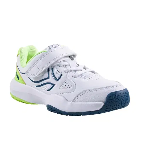 detské tenisky Detská tenisová obuv TS530 na suchý zips biela
