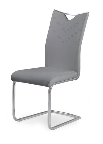 Jedálenské stoličky HALMAR K224 jedálenská stolička sivá / chróm