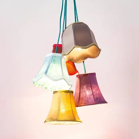Závesné svietidlá KARE KARE Saloon Flowers 5 dizajnérska závesná lampa