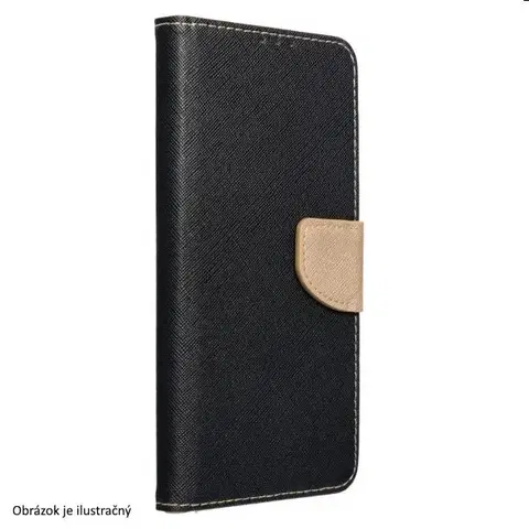 Puzdrá na mobilné telefóny Puzdro FANCY Book pre Xiaomi Redmi A2, čiernezlaté TEL187070