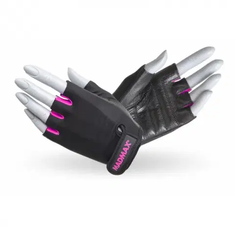 Rukavice na cvičenie MADMAX Fitness rukavice Rainbow Pink  M