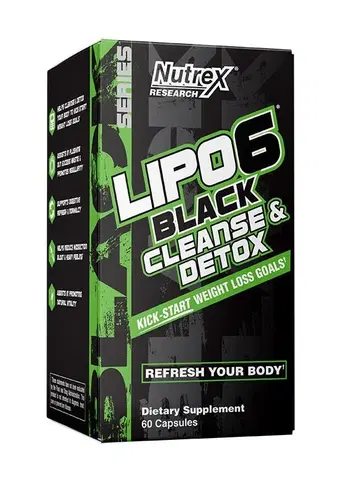 Spaľovače tuku pre ženy Lipo 6 Black Cleanse & Detox - Nutrex 60 kaps.