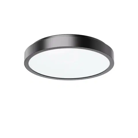 Svietidlá Rabalux 71252 kúpeľňové stropné LED svietidlo Samira 25 cm, čierna