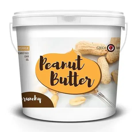 Arašidové a iné maslá Peanut Butter - Czech Virus  1000 g Smooth