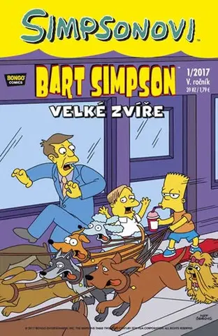 Komiksy Simpsonovi - Bart Simpson 1/2017 - Velké zvíře - Matt Groening