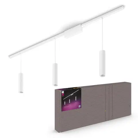 Lankový systém Philips Hue Dráha Philips Hue Perifo, 3 závesné svietidlá LED, biela