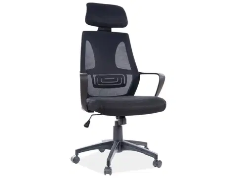 Kancelárske stoličky Signal Kancelárska stolička Q-935 čierna