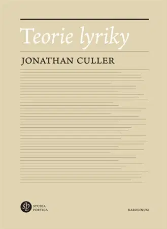 Literárna veda, jazykoveda Teorie lyriky - Jonathan Culler