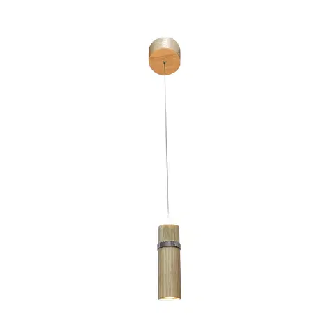 Závesné svietidlá Lucande Lucande Nojus LED svietidlo drevo up/down 1-pl.