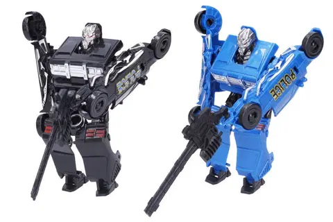 Hračky roboti WIKY - Transformer Polícia 14cm, Mix Produktov