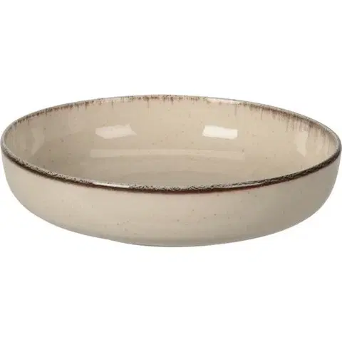 Taniere EH Porcelánový hlboký tanier pr. 20 cm, béžová