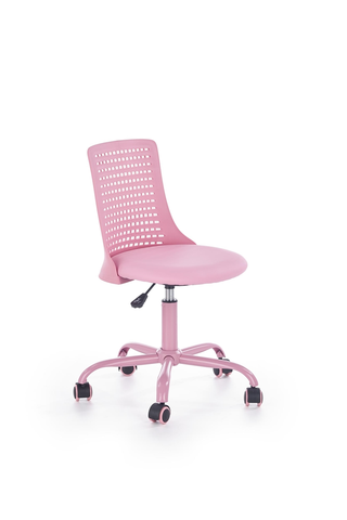 Kancelárske stoličky HALMAR Pure detská stolička na kolieskach ružová