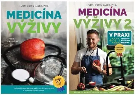 Zdravá výživa, diéty, chudnutie Medicína výživy 1+2, limitovaná edícia - Boris Bajer