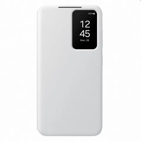 Puzdrá na mobilné telefóny Knižkové puzdro Smart View Wallet pre Samsung Galaxy S24, biela EF-ZS921CWEGWW