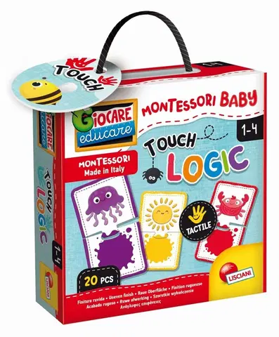 Hračky spoločenské hry pre deti LISCIANIGIOCH - Montessori Baby Touch - Logika