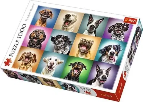 Hračky puzzle TREFL - Puzzle Funny dogs 1000, výrobca Trefl.