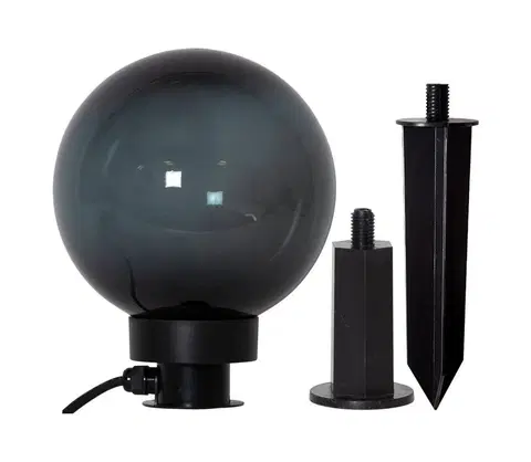 Záhradné lampy Eglo Eglo 900201 - Vonkajšia lampa MONTEROLLO SMOKE 1xE27/40W/230V pr. 20 cm IP44 
