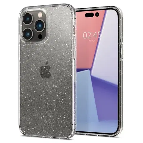 Puzdrá na mobilné telefóny Puzdro Spigen Liquid Crystal Glitter pre Apple iPhone 14 Pro, crystal quartz ACS04954