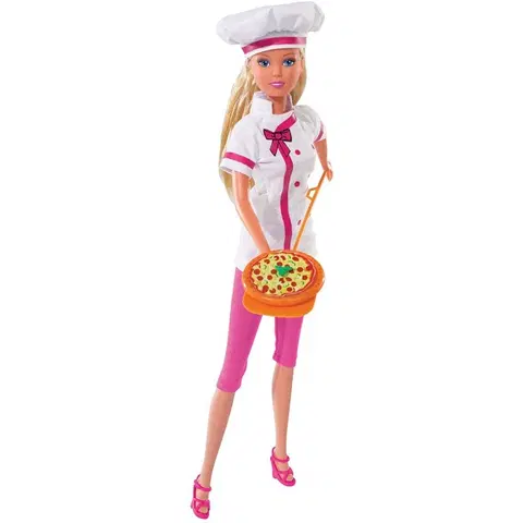 Hračky bábiky SIMBA - Bábika Steffi Love Pizza Chef