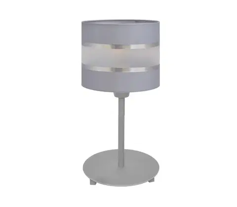 Lampy  Stolná lampa HELEN 1xE27/60W/230V šedá/strieborná 