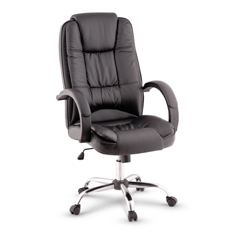 Kancelárske stoličky KONDELA Madox kancelárske kreslo čierna / chróm