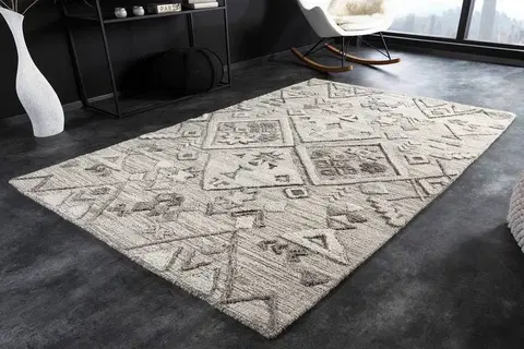 Koberce LuxD Dizajnový koberec Rasida 230 x 160 cm sivý