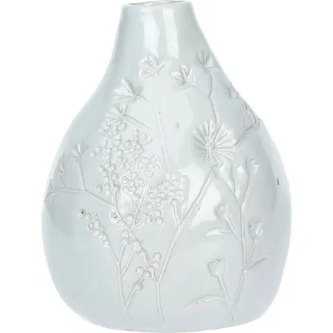 Vázy keramické Porcelánová váza s dekorom kvetín Lena, 10,5 x 14 cm