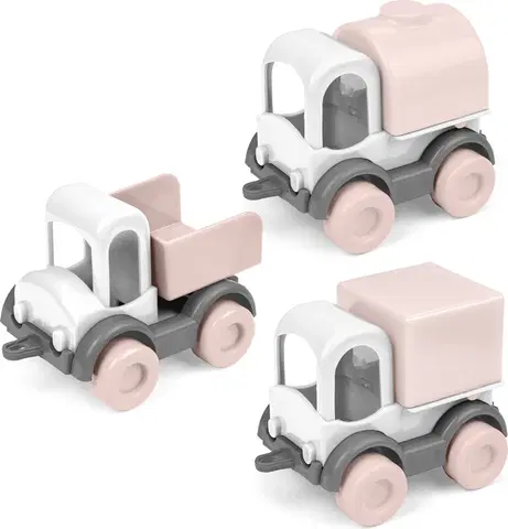 Hračky - dopravné stroje a traktory WADER - Ružová cukrová vata Kid Cars trio