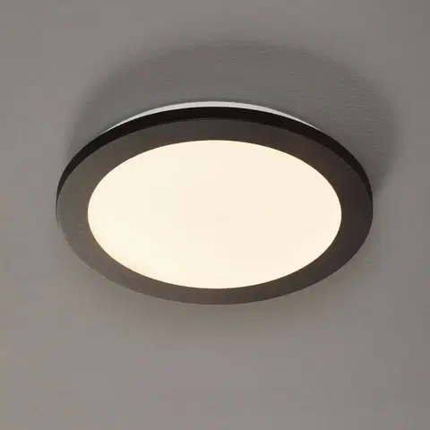 Stropné svietidlá Reality Leuchten Stropné LED svietidlo Camillus, okrúhle, Ø 26 cm
