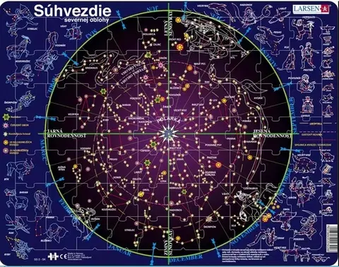 LARSEN puzzle Larsen Puzzle Puzzle Súhvezdie severnej oblohy Larsen SS2-SK