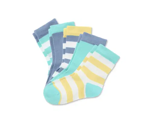 Socks Ponožky z biobavlny, 5 párov, viacfarebné