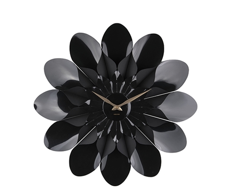 Hodiny Nástenné hodiny Karlsson KA5731BK Flower, 60 cm