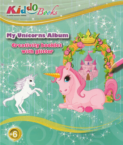 V cudzom jazyku Kiddo – My Unicorns Album with glitter