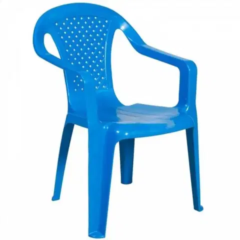 Detské stoly a stoličky Kinekus Stolička plastová, rozmery 38x38cm, BABY, modrá