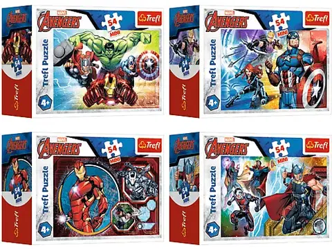 Hračky puzzle TREFL - puzzle 54 mini avangers