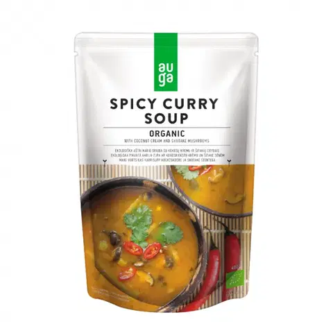 Hotové jedlá Auga BIO pikantná kari polievka 400 g