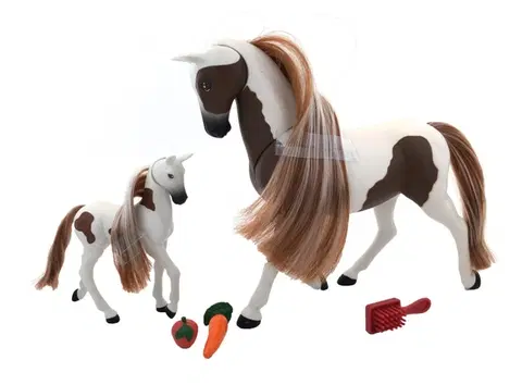 Hračky - rozprávkové figúrky WIKY - Kôň a koník 18cm