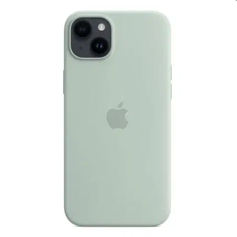 Puzdrá na mobilné telefóny Silikónový zadný kryt pre Apple iPhone 14 Plus s MagSafe, dužnatkovo modrá MPTC3ZMA
